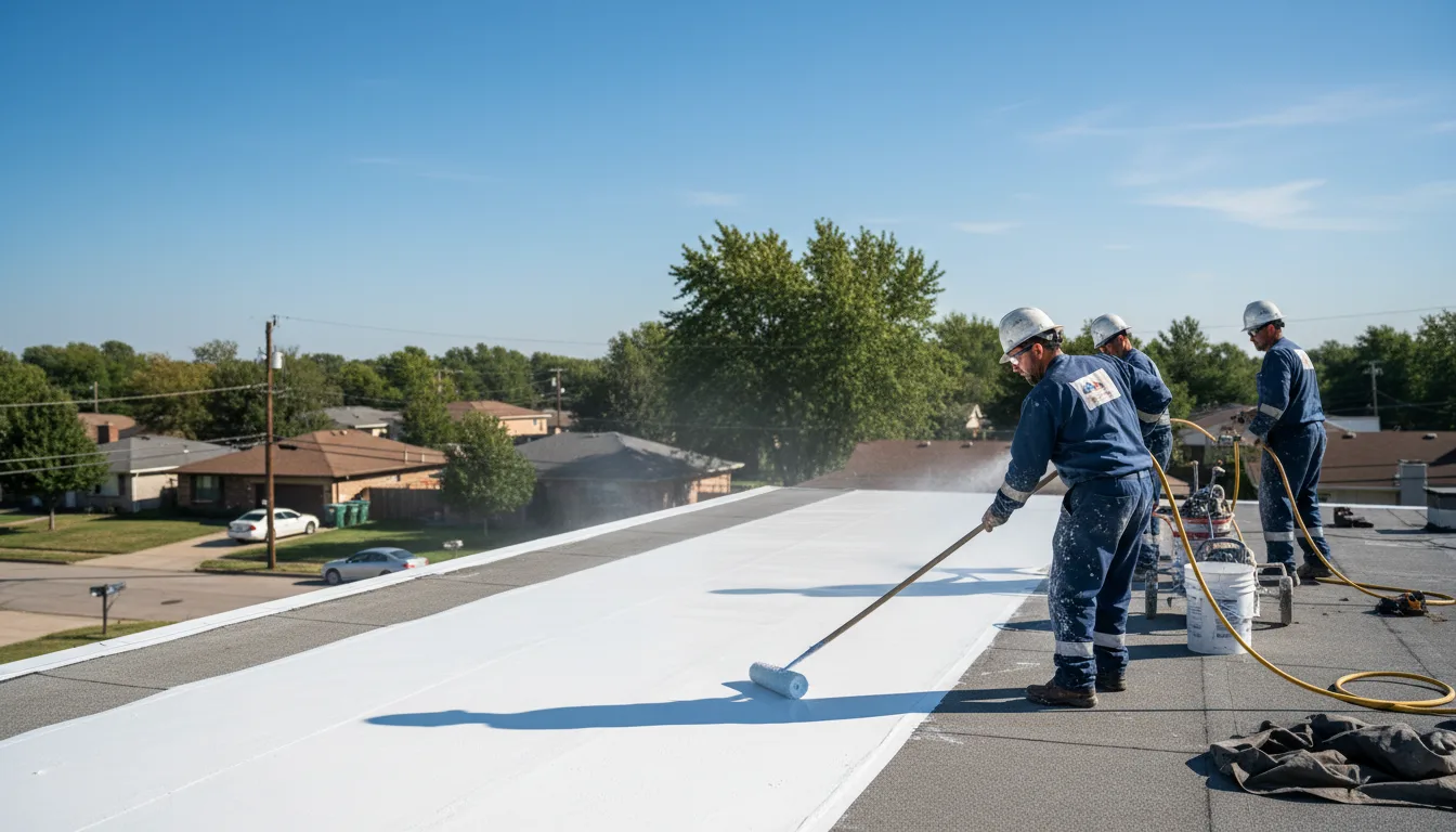 Commercial roof coating in Jewett, IL near me